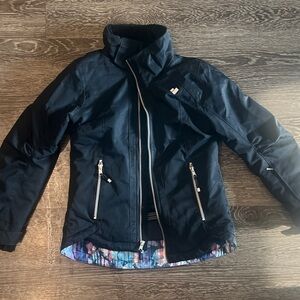 Obermeyer Black Kids Ski Puffer Jacket